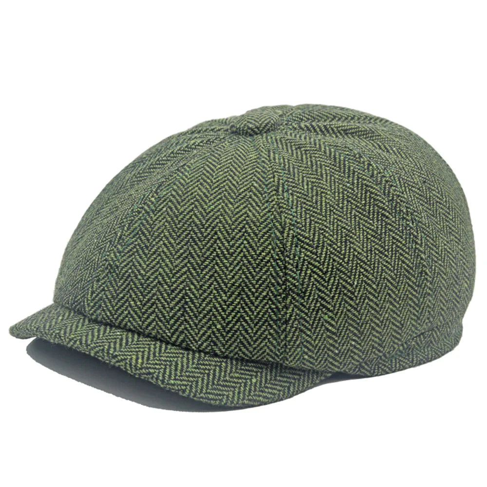 green-newsboy-cap