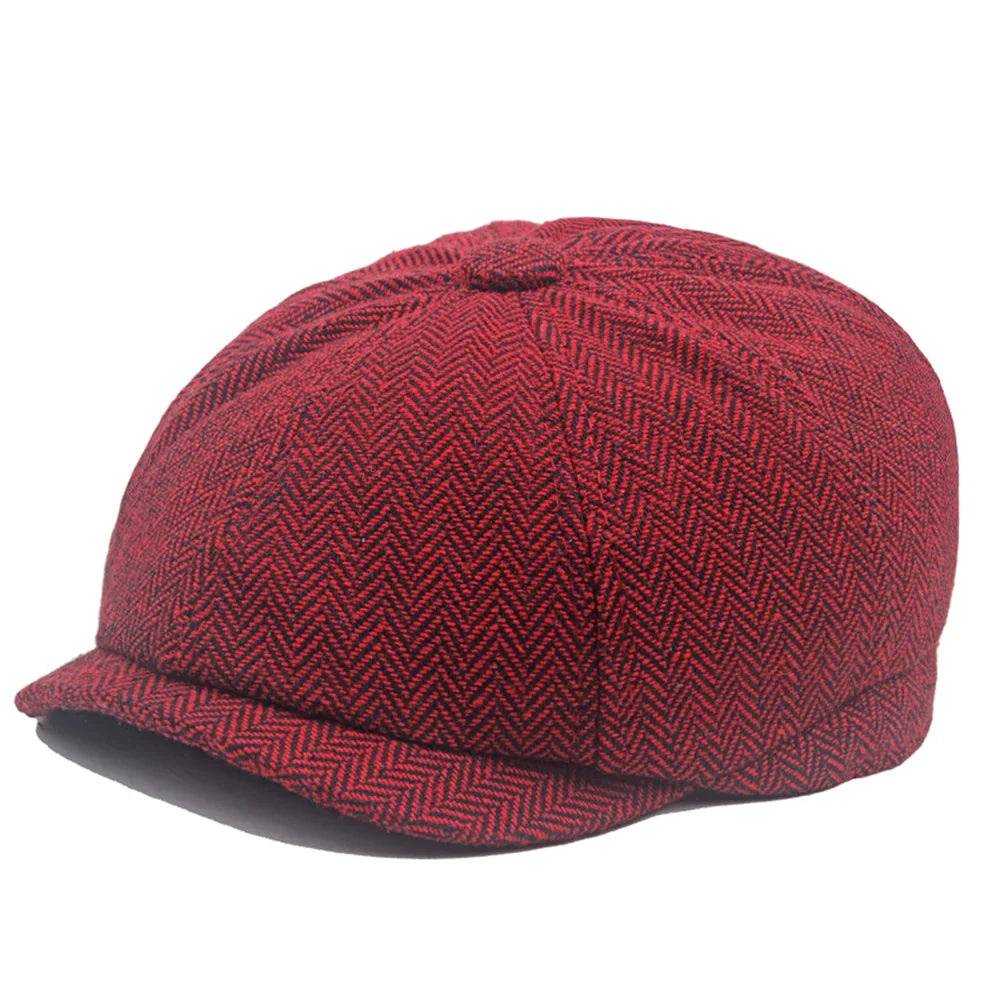 red-newsboy-cap
